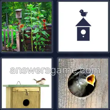 4 Images 1 Mot 7 lettres NICHOIR