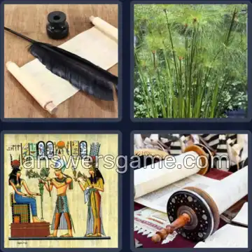 4 Images 1 Mot 7 lettres PAPYRUS