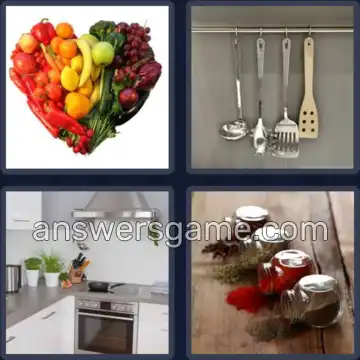 4 Images 1 Mot 7 lettres CUISINE
