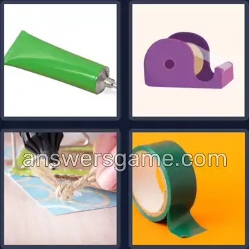 4 Images 1 Mot 7 lettres ADHESIF