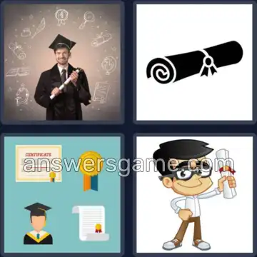 4 Images 1 Mot 7 lettres DIPLÔME