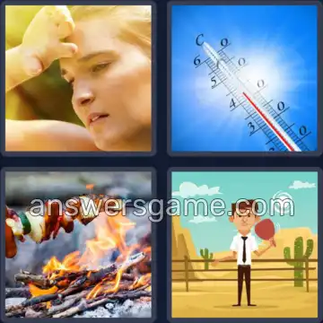 4 Images 1 Mot 7 lettres CHALEUR