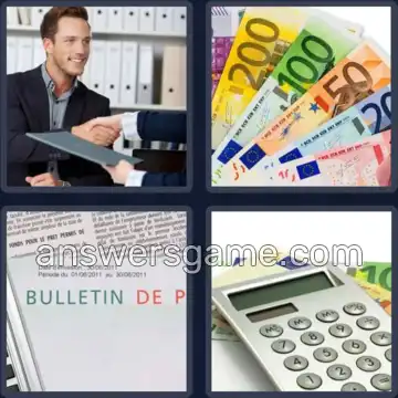 4 Images 1 Mot 7 lettres SALAIRE