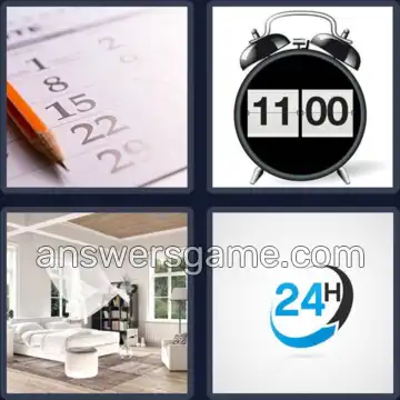 4 Images 1 Mot 7 lettres JOURNEE