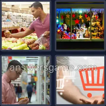 4 Images 1 Mot 7 lettres MAGASIN