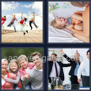 4 Images 1 Mot 7 lettres PLAISIR