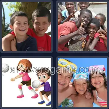 4 Images 1 Mot 7 lettres COPAINS