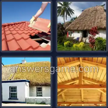 4 Images 1 Mot 7 lettres TOITURE