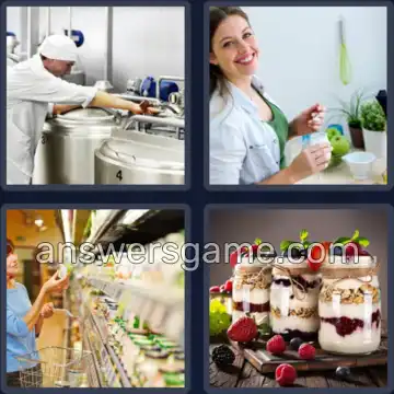 4 Images 1 Mot 7 lettres YAOURTS