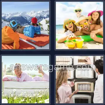 4 Images 1 Mot 7 lettres MATELAS