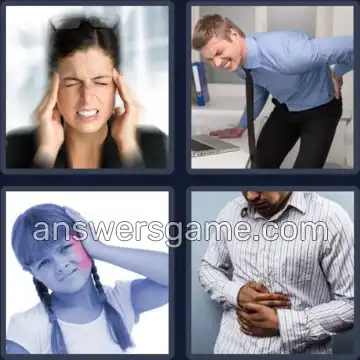 4 Images 1 Mot 7 lettres DOULEUR