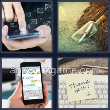 4 Images 1 Mot 7 lettres MESSAGE