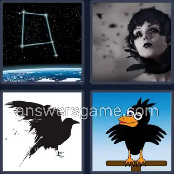 4 Images 1 Mot 7 lettres CORBEAU
