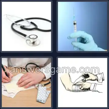 4 Images 1 Mot 7 lettres MEDECIN