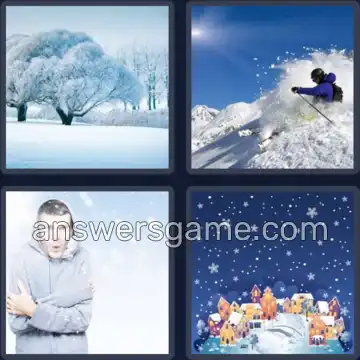 4 Images 1 Mot 7 lettres NEIGEUX