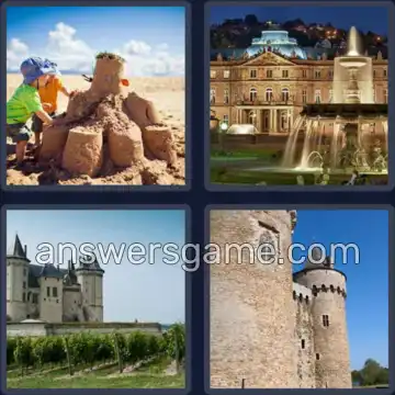 4 Images 1 Mot 7 lettres CHATEAU