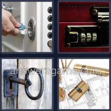 4 Images 1 Mot 7 lettres SERRURE