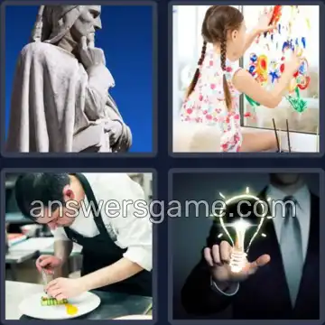 4 Images 1 Mot 7 lettres CREATIF