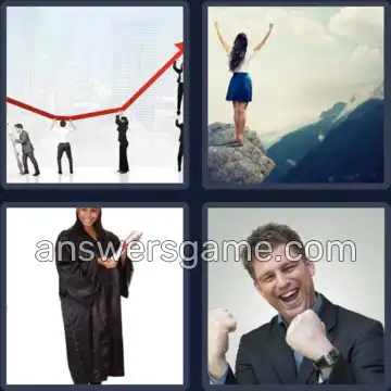 4 Images 1 Mot 7 lettres REUSSIR