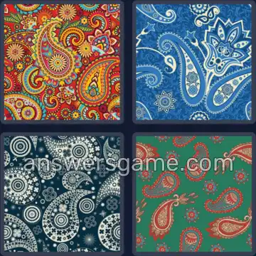 4 Images 1 Mot 7 lettres PAISLEY