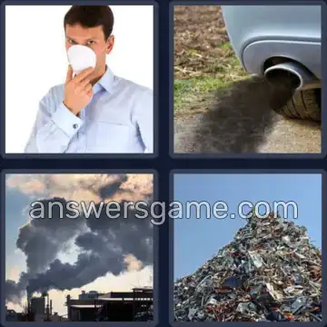 4 Images 1 Mot 7 lettres POLLUER