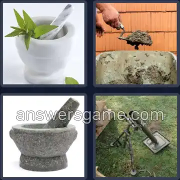 4 Images 1 Mot 7 lettres MORTIER