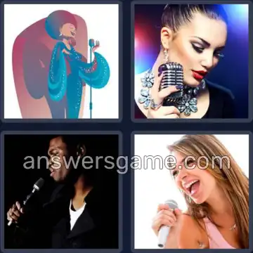 4 Images 1 Mot 7 lettres CHANTER