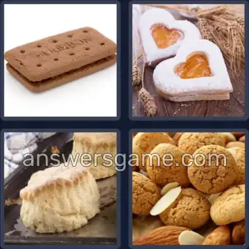 4 Images 1 Mot 7 lettres BISCUIT