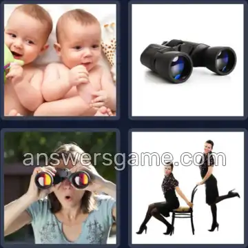 4 Images 1 Mot 8 lettres JUMELLES