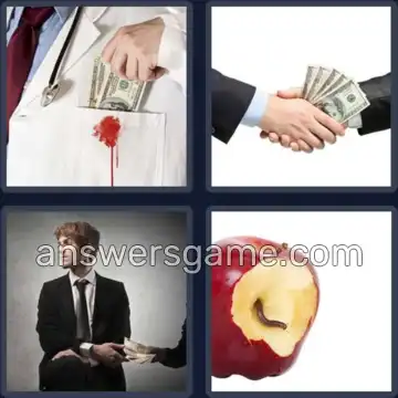 4 Images 1 Mot 8 lettres CORROMPU