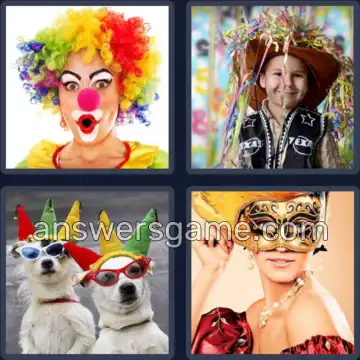 4 Images 1 Mot 8 lettres CARNAVAL