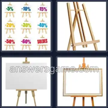 4 Images 1 Mot 8 lettres CHEVALET