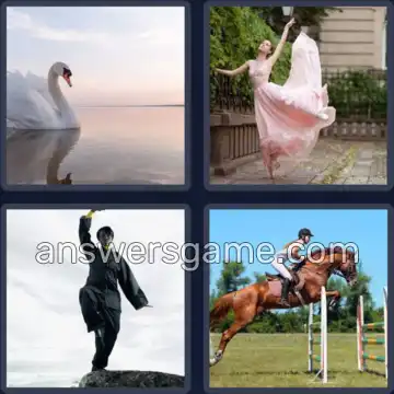 4 Images 1 Mot 8 lettres GRACIEUX