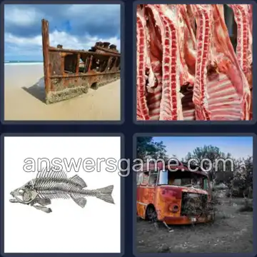 4 Images 1 Mot 8 lettres CARCASSE