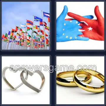 4 Images 1 Mot 8 lettres ALLIANCE
