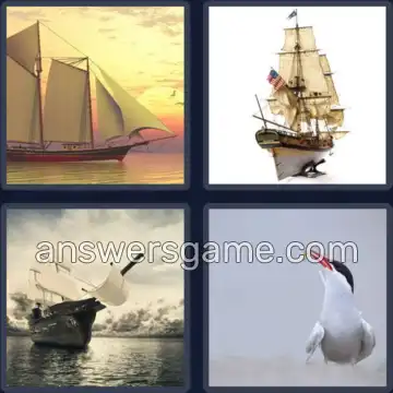 4 Images 1 Mot 8 lettres GOELETTE