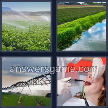 4 Images 1 Mot 8 lettres IRRIGUER