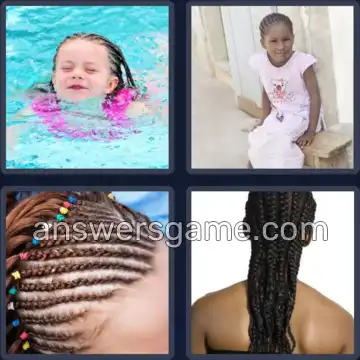 4 Images 1 Mot 8 lettres CORNROWS
