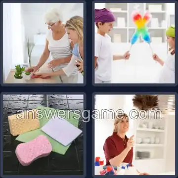 4 Images 1 Mot 8 lettres ESSUYAGE