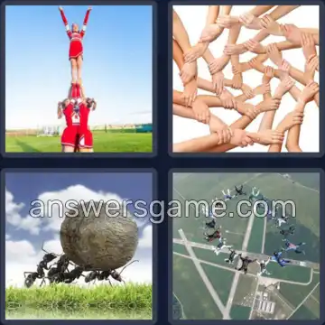 4 Images 1 Mot 8 lettres ENSEMBLE