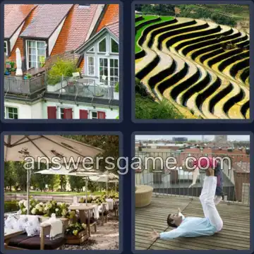 4 Images 1 Mot 8 lettres TERRASSE