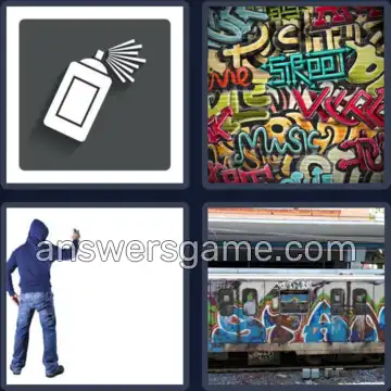 4 Images 1 Mot 8 lettres GRAFFITI