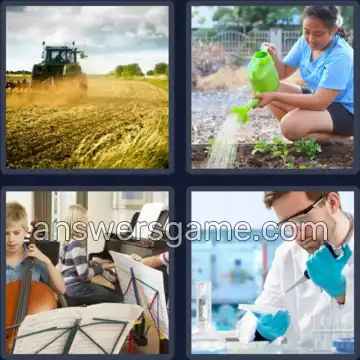 4 Images 1 Mot 8 lettres CULTIVER