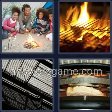 4 Images 1 Mot 8 lettres GRILLAGE