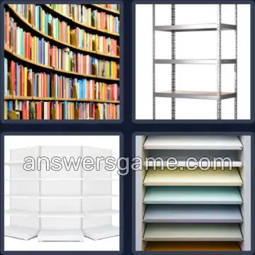 4 Images 1 Mot 8 lettres ETAGERES