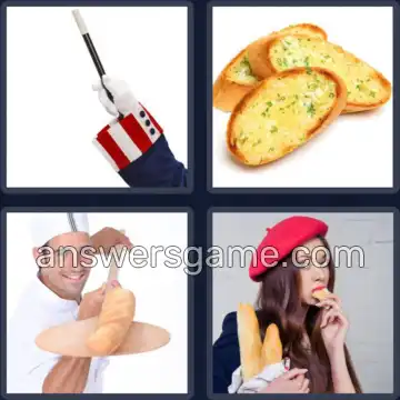 4 Images 1 Mot 8 lettres BAGUETTE