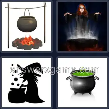 4 Images 1 Mot 8 lettres CHAUDRON