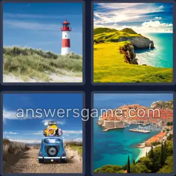 4 Images 1 Mot 8 lettres LITTORAL