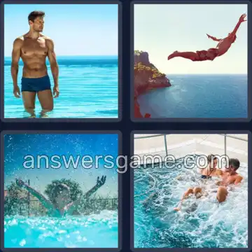 4 Images 1 Mot 8 lettres BAIGNADE