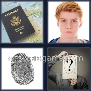 4 Images 1 Mot 8 lettres IDENTITE